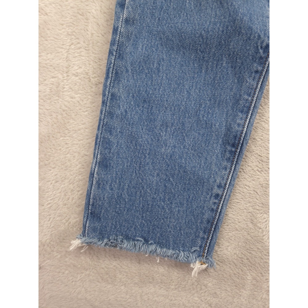 New‎ Levis Wedgie Straight Jeans Womens 26 Blue Denim Distressed - Picture 5 of 8